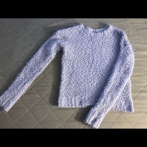 Forever 21 small violet fuzzy sweater